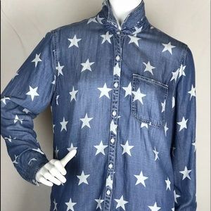 Sneak Peek Chambray Blue with Stars
Long sleeve